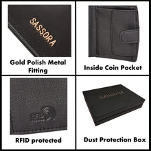 Load image into Gallery viewer, Sassora Premium Leather Small RFID Protected girls wallet
