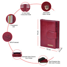 Load image into Gallery viewer, Sassora Genuine Leather Medium RFID Wallet For Women