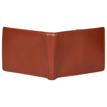 Load image into Gallery viewer, Sassora Genuine Leather Medium Brown RFID Bi-Fold Men&#39;s Wallet
