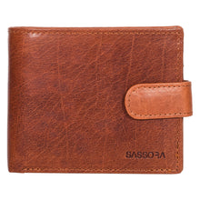 Load image into Gallery viewer, Sassora Premium Leather Medium Men&#39;s Loop Closure RFID Wallet
