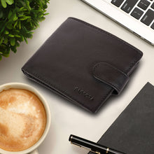 Load image into Gallery viewer, Sassora Genuine Leather Medium RFID Snap button Closure Wallet
