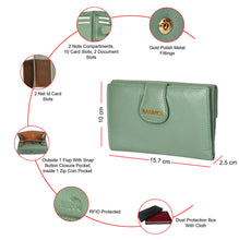 Load image into Gallery viewer, Sassora Premium Leather RFID Wallet For Girls
