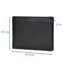 Load image into Gallery viewer, Sassora Premium Leather Large Black Men&#39;s RFID Wallet
