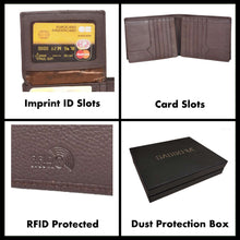 Load image into Gallery viewer, Sassora Premium Leather Large Men&#39;s RFID Bi-Fold Wallet With 20 Card Slots
