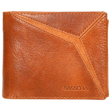 Load image into Gallery viewer, Sassora Genuine Premium Leather Medium Stylish Men&#39;s RFID Wallet
