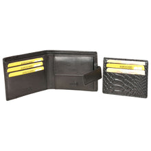 Load image into Gallery viewer, Sassora Premium Leather Medium Loop Closure Men&#39;s RFID Wallet
