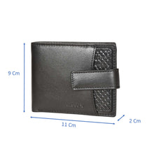 Load image into Gallery viewer, Sassora Premium Leather Medium Loop Closure Men&#39;s RFID Wallet
