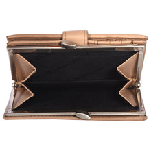 Load image into Gallery viewer, Sassora Premium Leather Snap Closure RFID Women Purse Wallet
