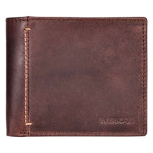 Load image into Gallery viewer, Sassora Premium Leather Medium Size Men RFID Bifold Wallet
