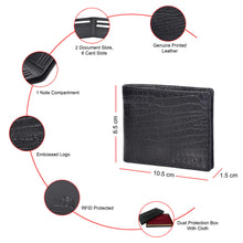 Load image into Gallery viewer, SASSORA Premium Leather Bifold RFID Wallet for Men
