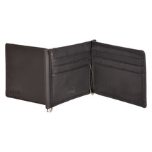 Load image into Gallery viewer, Sassora Genuine Leather RFID Protected Bi-Fold Wallet with Dual Money Clips