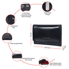 Load image into Gallery viewer, SASSORA Genuine Leather Wallet for Women | RFID Protected