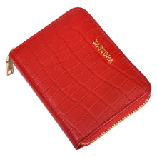 Load image into Gallery viewer, Sassora Premium Leather Women RFID Zip Closure Small Wallet
