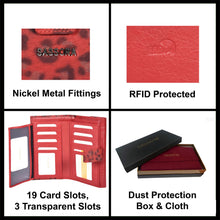 Load image into Gallery viewer, Sassora Premium Leather Ladies RFID Purse Wallet
