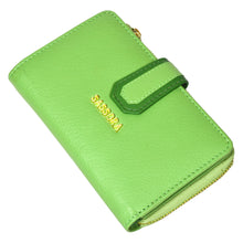 Load image into Gallery viewer, Sassora Premium Leather Women Medium Snap Closure RFID Wallet
