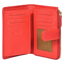 Load image into Gallery viewer, Sassora Premium Leather Girls Medium Snap Closure RFID Wallet
