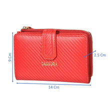 Load image into Gallery viewer, Sassora Premium Leather Girls Medium Snap Closure RFID Wallet
