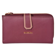 Load image into Gallery viewer, Sassora Premium Leather Women RFID Snap Closure Purse
