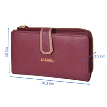 Load image into Gallery viewer, Sassora Premium Leather Women RFID Snap Closure Purse
