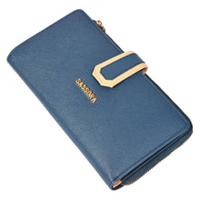 Load image into Gallery viewer, Sassora Premium Leather Girls Large RFID Snap Closure Purse
