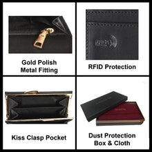 Load image into Gallery viewer, Sassora Premium Leather Girls RFID Wallet
