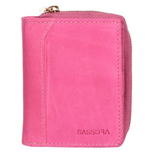 Load image into Gallery viewer, Sassora Premium Leather Small Handy Women RFID Wallet
