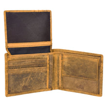 Load image into Gallery viewer, SASSORA Genuine Leather RFID Protected Bi-Fold Wallet with Coin Pocket &amp; ID Slot