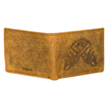 Load image into Gallery viewer, SASSORA Genuine Leather RFID Protected Bi-Fold Wallet with Coin Pocket &amp; ID Slot