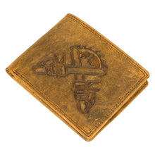 Load image into Gallery viewer, SASSORA Genuine Leather RFID Protected Bi-Fold Wallet with Coin Pocket &amp; ID Slot