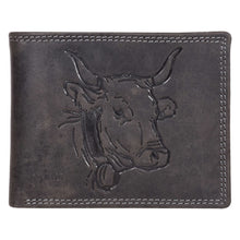 Load image into Gallery viewer, Sassora Genuine Leather Animal Pattern Large RFID Wallet For Men
