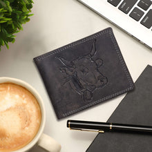 Load image into Gallery viewer, Sassora Genuine Leather Animal Pattern Large RFID Wallet For Men
