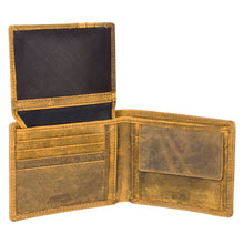 Load image into Gallery viewer, SASSORA Genuine Leather RFID Protected Bi-Fold Wallet with Coin Pocket &amp; ID Slot