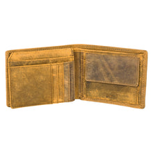Load image into Gallery viewer, SASSORA Genuine Leather RFID Protected Bi-Fold Wallet with Coin Pocket &amp; ID Slot