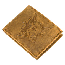 Load image into Gallery viewer, SASSORA Genuine Leather RFID Protected Bi-Fold Wallet with Coin Pocket &amp; ID Slot