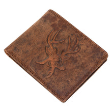 Load image into Gallery viewer, Sassora Genuine Leather Animal Pattern Large RFID Wallet For Men
