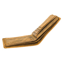 Load image into Gallery viewer, SASSORA Genuine Leather RFID Protected Bi-Fold Wallet with Coin Pocket &amp; ID Slot