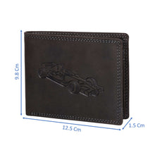 Load image into Gallery viewer, Sassora Genuine Leather Embossed Car Pattern Large RFID Wallet
