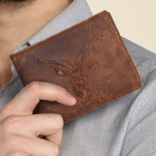 Load image into Gallery viewer, Sassora Premium Leather Embossed Animal Pattern Large RFID Wallet
