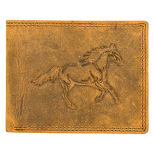 Load image into Gallery viewer, SASSORA Genuine Leather RFID Protected Bi-Fold Wallet with Coin Pocket &amp; ID Slot