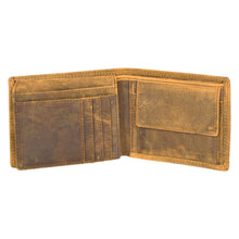 Load image into Gallery viewer, SASSORA Genuine Leather RFID Protected Bi-Fold Wallet with Coin Pocket &amp; ID Slot