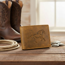 Load image into Gallery viewer, SASSORA Genuine Leather RFID Protected Bi-Fold Wallet with Coin Pocket &amp; ID Slot