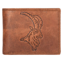 Load image into Gallery viewer, Sassora Genuine Leather Animal Pattern Large Men&#39;s RFID Wallet
