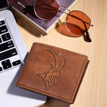 Load image into Gallery viewer, Sassora Genuine Leather Animal Pattern Large Men&#39;s RFID Wallet
