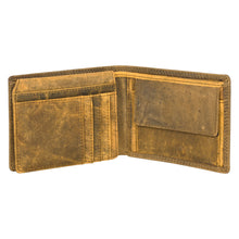 Load image into Gallery viewer, SASSORA Genuine Leather RFID Protected Bi-Fold Wallet with Coin Pocket &amp; ID Slot
