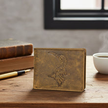 Load image into Gallery viewer, SASSORA Genuine Leather RFID Protected Bi-Fold Wallet with Coin Pocket &amp; ID Slot
