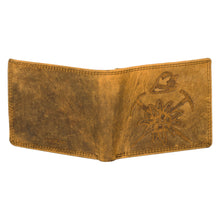 Load image into Gallery viewer, SASSORA Genuine Leather RFID Protected Bi-Fold Wallet with Coin Pocket &amp; ID Slot