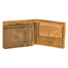 Load image into Gallery viewer, SASSORA Genuine Leather RFID Protected Bi-Fold Wallet with Coin Pocket &amp; ID Slot