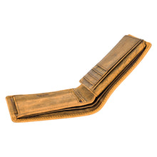 Load image into Gallery viewer, SASSORA Genuine Leather RFID Protected Bi-Fold Wallet with Coin Pocket &amp; ID Slot