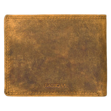 Load image into Gallery viewer, SASSORA Genuine Leather RFID Protected Bi-Fold Wallet with Coin Pocket &amp; ID Slot