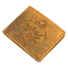 Load image into Gallery viewer, SASSORA Genuine Leather RFID Protected Bi-Fold Wallet with Coin Pocket &amp; ID Slot